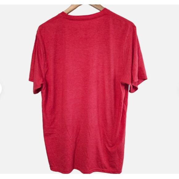 Texas Sucks T-Shirt Mens Large Heather Red TXSUXS Boomer Sooner OU Oklahoma Fans - Picture 3 of 7